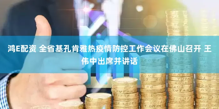 鸿E配资 全省基孔肯雅热疫情防控工作会议在佛山召开 王伟中出席并讲话
